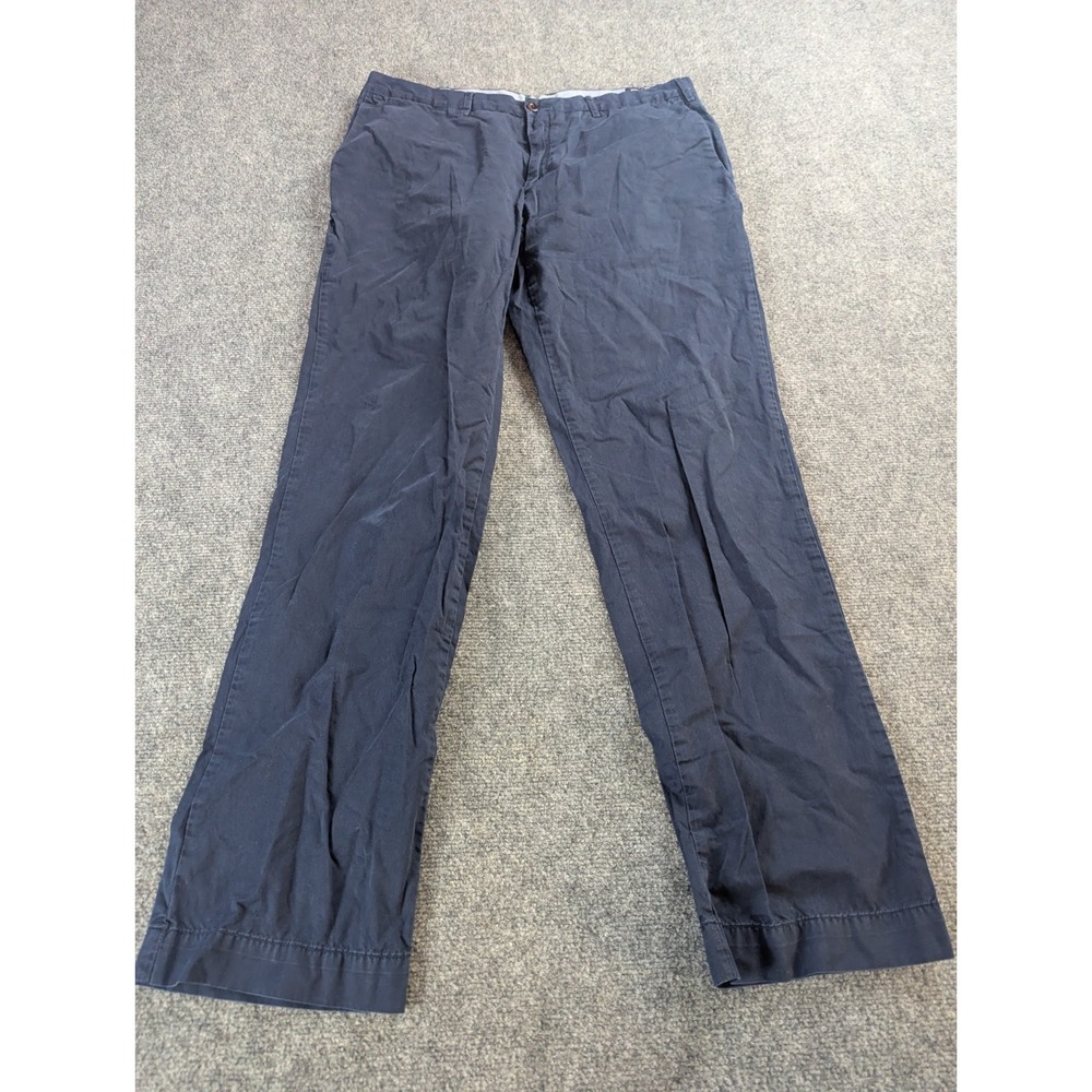 Polo Ralph Lauren Pants Mens 36x32 Blue Classic Fit Flat Front Casual Chino